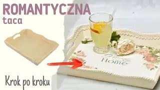 Decoupage, romantic tray - DIY tutorial