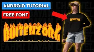 How to make a thrasher design on a cellphone | Download the pixellab thraser font‼️