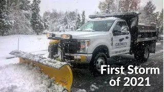 Plowing, Salting First Storm of 2021
