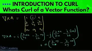 Introduction to Curl of a Vector Function. How to Determine the Cross Product of a Vector Function.