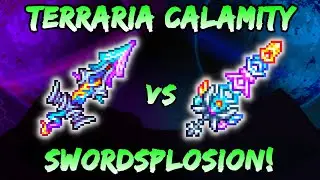 Swordsplosion vs Ark of the Elements! Terraria Calamity Melee Class RARE Weapon!