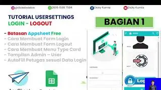Appsheet - Cara membuat Form Login - Usersettings (batasan Appsheet Free) Bagian 1