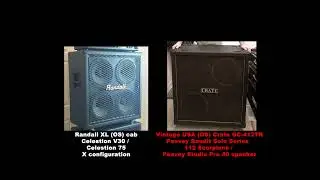 Randall XL (OS) Celestion V30 / Vintage USA Crate (OS) Peavey Scorpion + Studio Pro 40 speakers