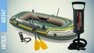Intex 68347 Надувная лодка Intex 236х114х41 см Seahawk 2 Set