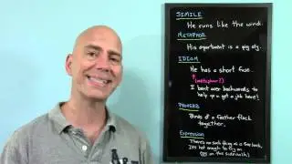 Simile vs metaphor vs idiom vs proverb vs expression - What's the difference?
