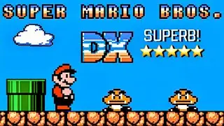 Super Mario Bros. DX|Review & Playthrough|SMB1 NES Hack