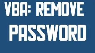 VBA Unprotect sheet with password
