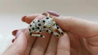 Брошь хищная кошка