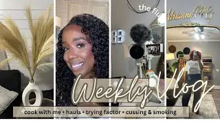 Vlog 💭 | cooking • hauls • trying factor • cussing 🤬 & smoking 🚬