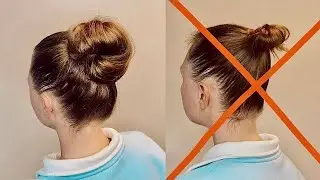 Красивый Высокий ПУЧОК на ДЛИННЫЕ /СРЕДНИЕ волосы. Peinados para cabello largo