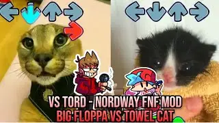 VS Tord NORWAY BUT BIG FLOPPA VS Towel CAT - Friday Night Funkin' Animation - VS Tord Mod