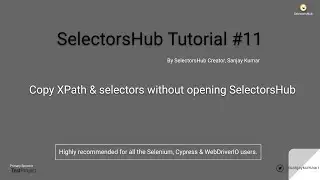 SelectorsHub Tutorial#11: XPath on the basis of attribute presence & index.