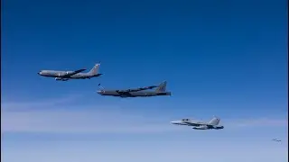 USAF B-52H Stratofortress bombers in Romania