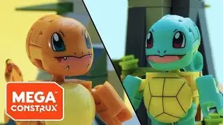 Blazing Battle: Squirtle vs. Charmander | Pokémon | Mega Construx
