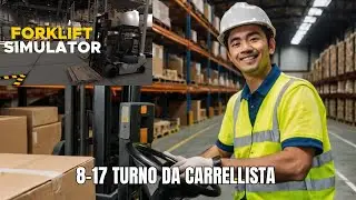 TURNO 8-17 LAVORIAMO COME CARRELLISTA DI MULETTO - Forklift-Simulator 01 ITA