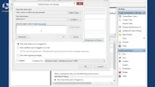 Windows 8.0 Professional -  Set User Credentials for Scheduled Tasks in Task Scheduler