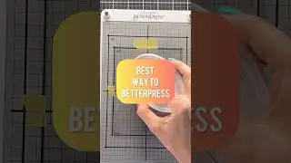 DON'T Keep Stamping with BetterPress! Try this... #crafts #handmade