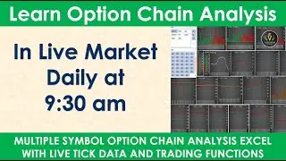 Learn Option chain analysis in Live market daily at 9:30 am