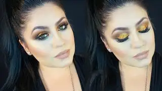 Golden Glitter Smokey Eyes - Pressed Glitters