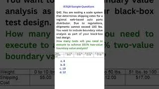 ISTQB Sample Questions || Q42 || Automation Testing || Selenium Java
