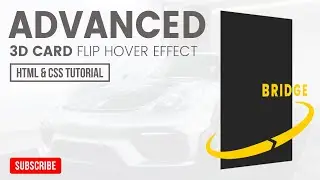 Advanced 3D Card Flip Animation on Hover using HTML and CSS