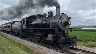 Norfolk and Western #475 Thunders Past - Railfanning - Strasburg, PA (9/22/24)