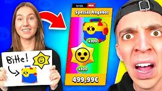 Ich kaufe ALLES was meine FREUNDIN ZEICHNET in Brawl Stars! *ESKALIERT* 😲