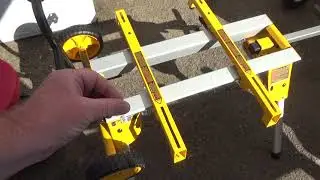 Assembling Dewalt DW7440RS stand and installing DWE7480 saw
