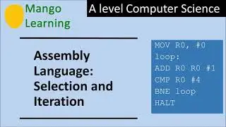 Assembly Language: Selection and Iteration