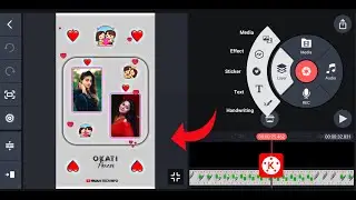 Instagram Trending Double Photo Lyrical Video Editing in Kinemaster Telugu 4K Whatsapp Status