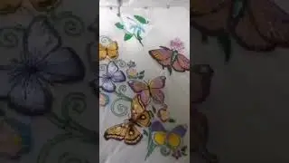 Новая жизнь юбки! Бабочки летают, бабочки....! #diy  #бабочки #юбка