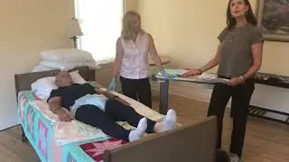 Changing an Absorbent Brief for a Bed bound Patient