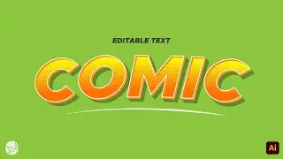 Create Comic Book Text Effect in Adobe Illustrator