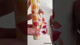 Custom Thanksgiving Autumn Candles: Transforming any Candles using Waterslide Decal Paper #DIY