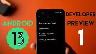 Android 13 is here! Developer Preview 1 (Tiramisu)