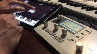 #waldorf Blofeld with iPad Patch Morpher app