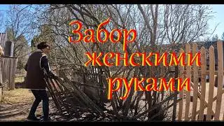 Новости лесного хутора. Продолжаю делать забор.