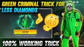 Green criminal trick for less diamonds - working trick - 24kGoldn - Mood ❤️ ( FreeFire Highlights )