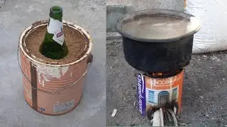 simply and easy boil water in winter | water boiling method's