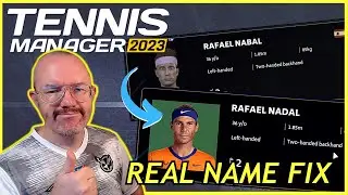 REAL NAME FIX for Tennis Manager 2023 | Full how to installation guide for TM23 with player pictures