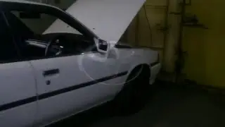 Toyota camry, ночь, гараж.