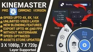 Kinemaster Diamond full unlock ultimate layer without watermark download latest version