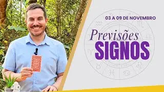 PREVISÕES DOS SIGNOS  - 03 a 09 de Novembro 2024 | André Mantovanni