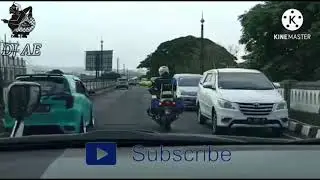 pengawalan pm yang sopan kepada pengguna jalan lainnya