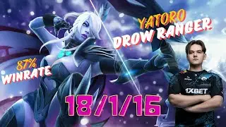 YATORO vs QUINN & WATSON | Drow Ranger Gameplay | Best Carry 7.37e Dota 2 | 87% Winrate | 18 kills