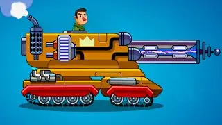 Танк ТЕСЛА Золотой в Hills of steel #51 Тачдаун Победа на Машинки Кида