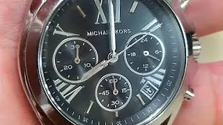 Michael Kors MK 5798 Jam Tangan Keluli Tahan Karat, Chronograph, Wanita, Kuartz 100% Tulen Asli