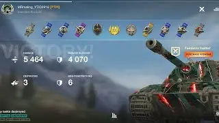 pertama kali nyoba E100 di world of tank Blitz malah langsung dapet ice tanker ( M )