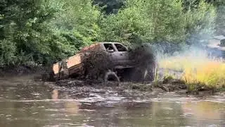 MEGA TRUCK BOUNTY HOLE BOGGING!