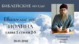 3. The Gospel of John, Chapter 1, Verses 2-5. Archpriest Gennady Fast, January 28, 2018.